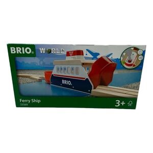 BRIO World 33569 Ferry Ship Wooden Railway Accessory with Sound and Light